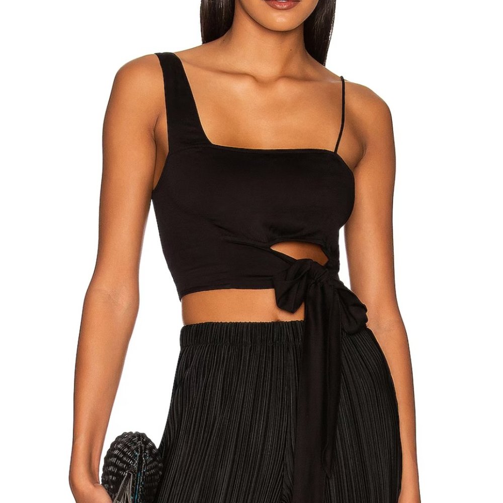 Free People Mila Asymmetric Crop Top